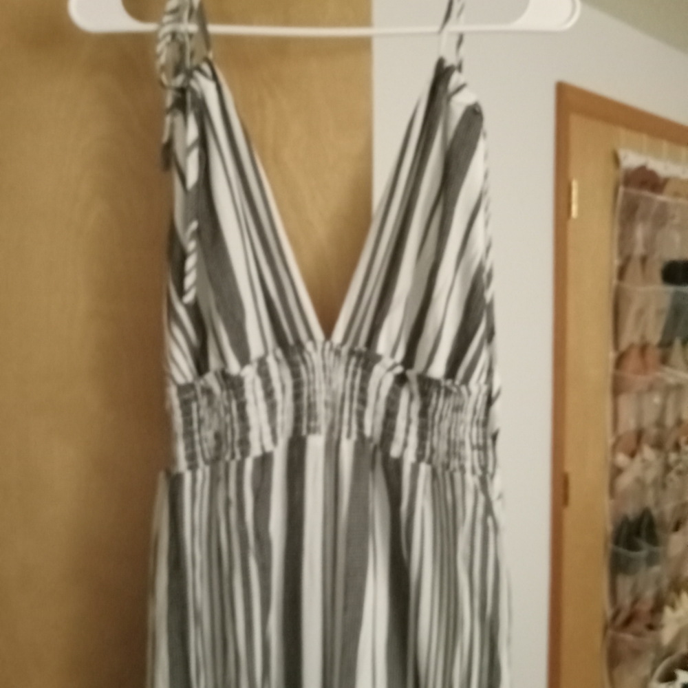 Davi & Dani striped strappy jumpsuit